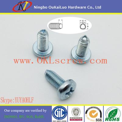 China 4mm x 20mm Galvanized Phillips Pan Taptite Screws for sale