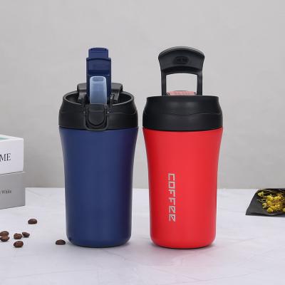 China Success 400ml Double Wall Stainless Steel Tumbler Vacuum Insulated Coffee Mug Leak Proof Sustainable Coffee Mug for sale