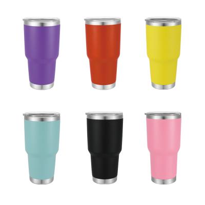 China Sustainable Stainless Steel Tumbler 30oz BPA Free Insulated Wall Eco-Friendly Double Beer Mug Sports Leakproof Vacuum Travel Mug for sale