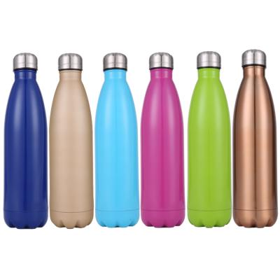 China Sustainable 25oz Vacuum Insulated Stainless Steel Bottle Direct Drinking Bottle 750ml Small Water Bottle Color Paint for sale