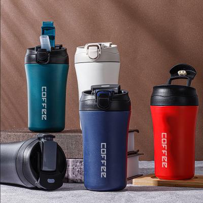 China Sustainable Double Wall Coffee Mug Insulated Water Tumblers BPA Free Stainless Steel Vacuum Coffee Mug USA 400ML for sale