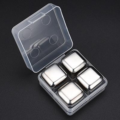 China Sustainable Hot Selling Cooling Whiskey Accessories Stones Stainless Steel Soapstone Ice Cube for sale