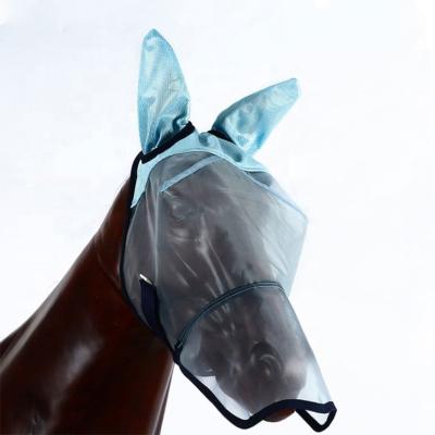 China 1000D PVC MESH Horse Racing Comfort Breathable Fly Mask 10*20*3cm for sale