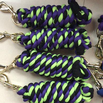 China Equestrian Lead Rope Cotton Horse Wholesale Durable Horsing Equipment Products Reins for sale