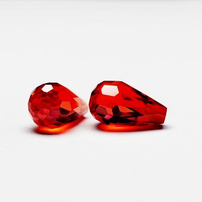 China Color Play Or Fire Gem Bridal Earrings Exquisite Hui Bo Synthetic Zircon Jewelry for sale