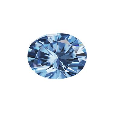 China Shinny Rings Forever Oval Light Color Gem Stone Sapphire Moissanite Loose Lab Developed 1ct Blue VS1 VVS Clarity Color Diamond CVD Nature for sale