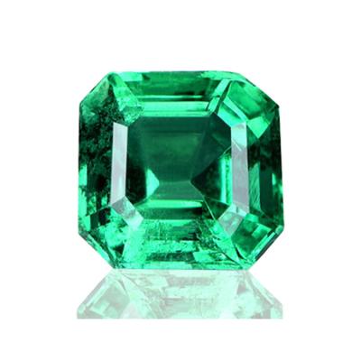 China Factory Planted Pleochroic / Pleochroism Emeralds Ultra-High Quality Lab Are Octagonal Scale Cut Green Synthetic Pure Emeralds For Sale for sale