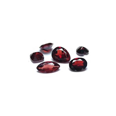 China Color Set Or Fire Natural Red Garnet Cut Into High Transparent Gemstones In Bo Natural Garnet Of Various Shapes Loose Hui for sale