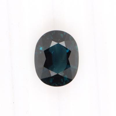 China Natural Precious Naked Natural Sapphire Hui Bo Unheated Oval Pleochroic/Pleochroism Blue GEM for sale