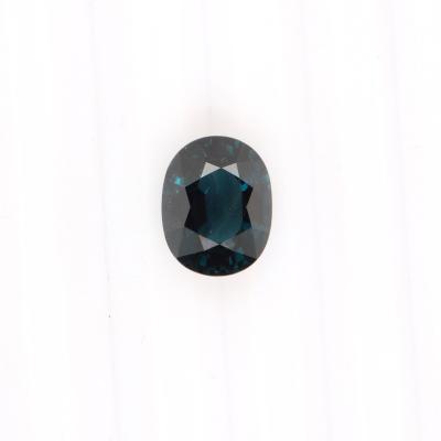 China Pure Natural Unprocessed Sapphire Hui Bo Loose Oval Pleochroic/Pleochroism Blue GEM for sale