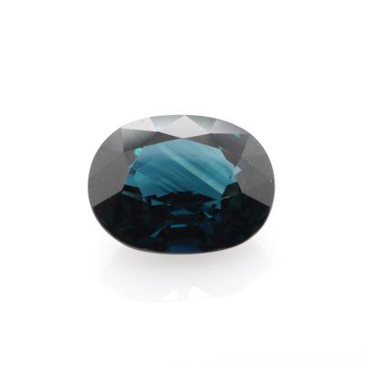 China Pleochroic/Pleochroism Mining Oval Blue Sapphire Natural Earth Untreated Untreated Removed Raw Stone Raw Stone For Jewelry Production Hui Bo GEM for sale