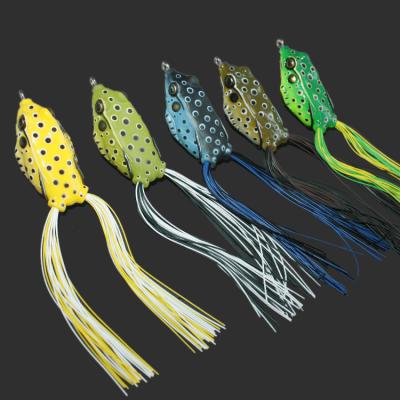 China Frog 16.5g Rubber Snap Frog 5.5cm Lures Soft Groundbaits For Snakehead Bass Lures Frog Fishing Floating Topwater for sale