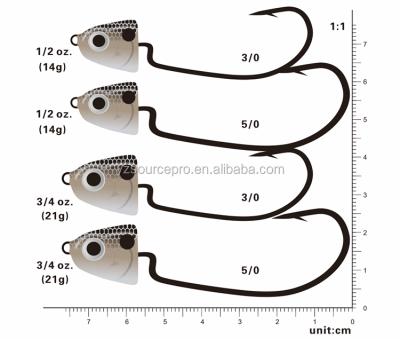 China Wholesale High Quality Tungsten Swim Bait Rubber Jig Bass Jig Fishing Lure Lead Flipping Jig Heads for sale