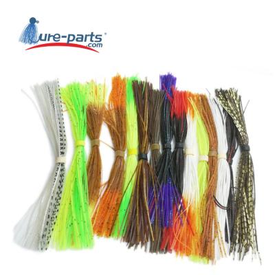 China Spinner Bait Silicone Jig Edges Rubber Jig DIY Fishing Lures Bait Accessories Spinnerbaits Buzzbaits Skirt Spare Part for sale