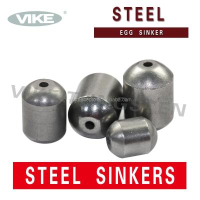 China Steel Bulk Egg Steel Fishing Sinkers for sale