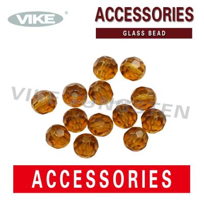 China Crystal Round Faceted Glass Fishing Beads for sale