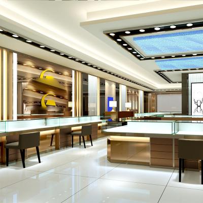 China Eco-friendly Luxury Counter Design Indoor Jewelery Decoration Jewelry Display Showcase for sale