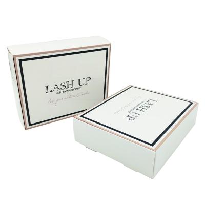 China Recyclable Beauty Brand Eyelash Vendor Package Foldable Paper Box for sale