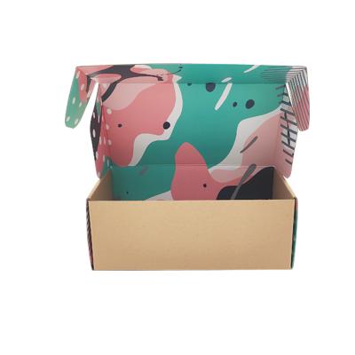 China Recyclable Customized Cosmetics Packaging Box Kraft Paper Cardboard Mailing Box for sale