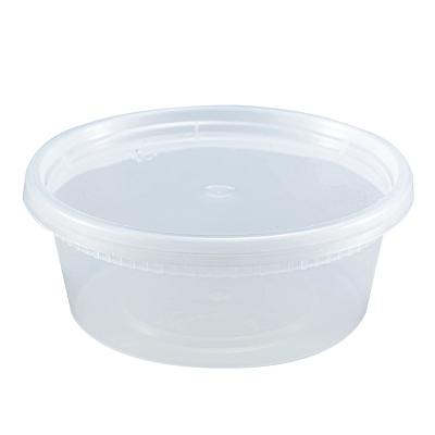 China Custom Logo Microwavable Clear Plastic Food Grocery Disposable Container 8oz12oz16oz 24oz32oz for sale