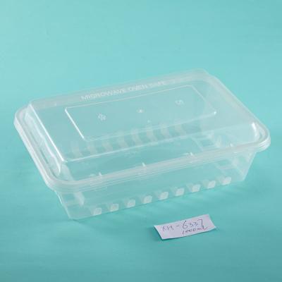 China Hot Selling Microwavable Clear Plastic Fruit Salad Box Food Container Food Grade Lunch Box for sale