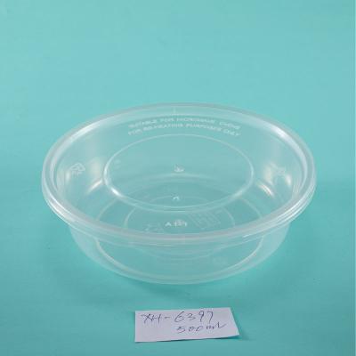 China American Round 750ml Bento Box Plastic Soup Bowl Microwavable Container Lunch Box for sale