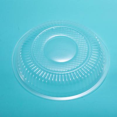 China Environmental Protection Disposable Plastic Disposable Tableware Tray Dish Dinner Round Dish Tableware for sale