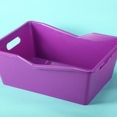 China Wholesale Sustainable Rectangular Multicolor Plastic Champagne Beer Crate Ice Bucket With Handle for sale