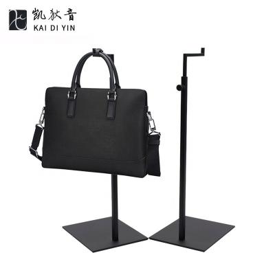 China Durable Wholesale Adjustable Polished Gold Shop Metal Rack Display Bags for sale