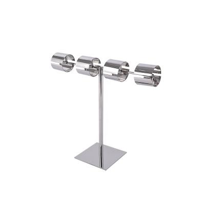 China Modern Design Durable Silver Stainless Steel Cuff Display Rack Cuff Display Rack for sale