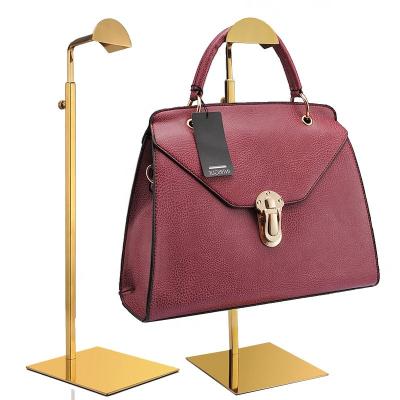 China High Quality Adjustable Handbag Rack Women's Stainless Steel Metal Bag Display Stand for sale