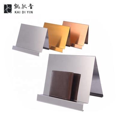 China Silvery Wholesale Durable Factory Purse Wallet Clutch Bag Display Stand Purse Wallet Display Stand for sale