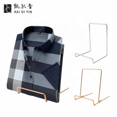 China Durable Stainless Steel Shirt Display Stand Clothing Store Display Rack T-shirt Rack for sale