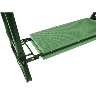 China Metal Base Plant Garden Portable Folding Kneeler Rack+Fabric Bag+Foam and Seat Gardening Chairs for sale