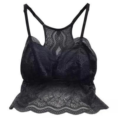 China New 909 lace back vest wrap strap anti-static strapless sexy girl base bra all-in-one underwear for sale