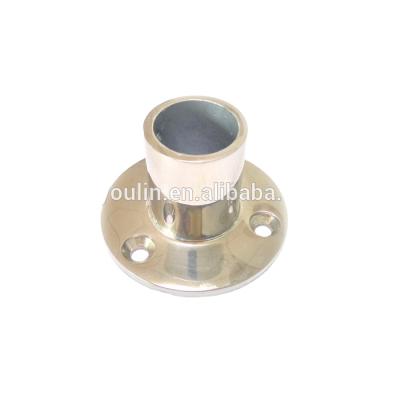 China 304 / SS316 Marine Hardware Stainless Steel Boat Yacht Bimini Rail Fittings Pipe Base for sale