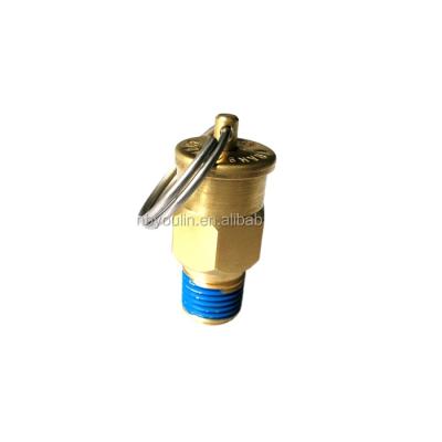 China General low pressure brass relief valve, air safety vent valve with 1/4 NPT plug for sale