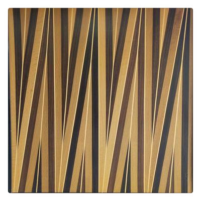 China New modern creative natural wood veneer fancy plywood design for TV wall and hotel decoration for sale