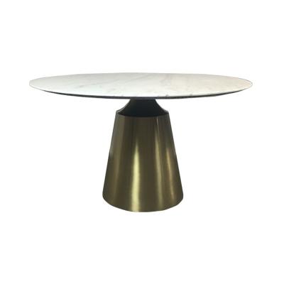 China 2022 New Arrival Modern China Tea Table Living Room Furniture Round Marble Coffee Table for sale