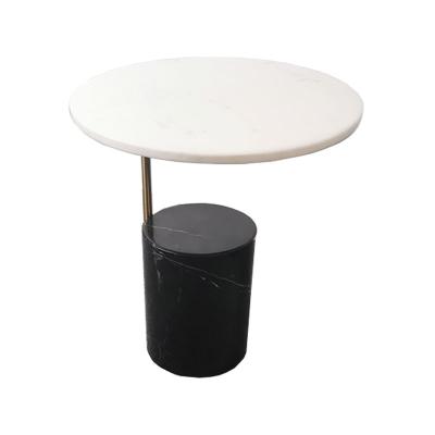 China Modern Single Table Top Replacement Sofa Side Marble Round Dining Luxury Natural Marble Coffee Table for sale