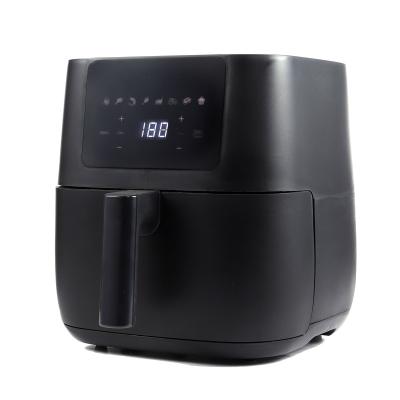 China Healthy Way For Frying Oil Free And 80% Control Less Grease Digital Display Non-Stick Outdoor Digital Air Fryer With 6L Capacity for sale