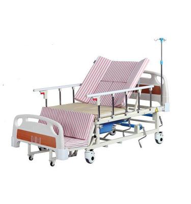 China For household/nursing home use New Arrival Adjustable Manual Full Area Nursing Bed Paralyzed Patient Turn Over Medical Bed Medical Bed With Toilet for sale