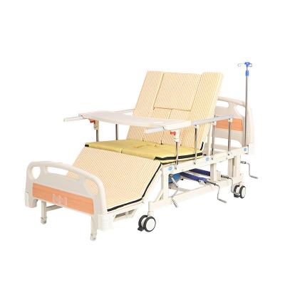 China For household/nursing home use Manufacturers Directly Provide Manual Multi-Functional Turn Back Home Single Elderly Full Bend Nursing Bed for sale