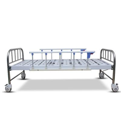 China For household/nursing home use Manufacturers Direct Manual  Stainless Steel Headboard Nursing Bed  Multi-Functional Nursing Bed Nursing Home Ward medical Bed for sale