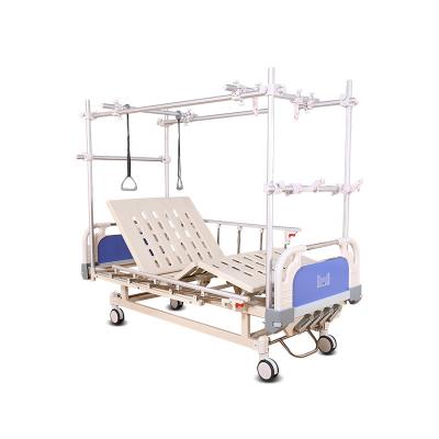 China For household/nursing home use Manufacturers Directly Provide Medical Skeleton Traction Manual Three-Function Composite Bed Removable Lifting Nursing Bed for sale