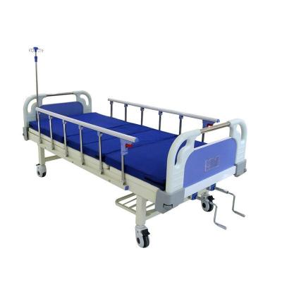 China For household/nursing home use Hot Sale Double Manual Shake Bed Nursing Paralysis Patient Hospital Bed Medical Hospital Home Care Nursing Bed With Toilet for sale