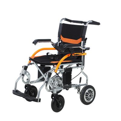 China Adjustable Foldable High Battery Life Power Material Electric Folding Children Wheelchair For The Handicapped HKD-191 for sale