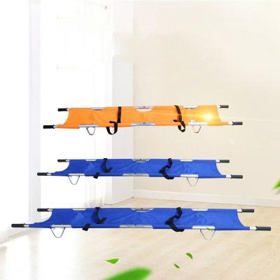 China Aluminum alloy Chinese Manufacturer Thickened Folding Hospital Emergency Household Fire Stretcher Adult Stretcher for sale