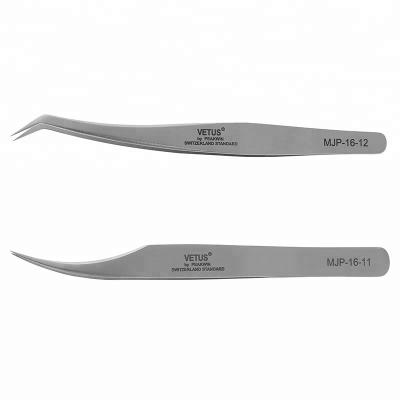 China Vetus MJP Antimagnetic Series Eyelash Extension Makeup Tweezers Good Quality Fine Tip Tweezers Volume Tweezers for sale