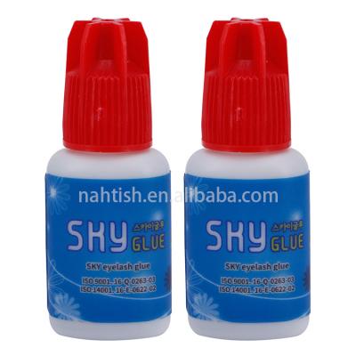 China For Professional Eyelash Extension Sky Glue For Eyelash Extension Black Adhesive Latex Eyelash Quick Drying Free Glue for sale